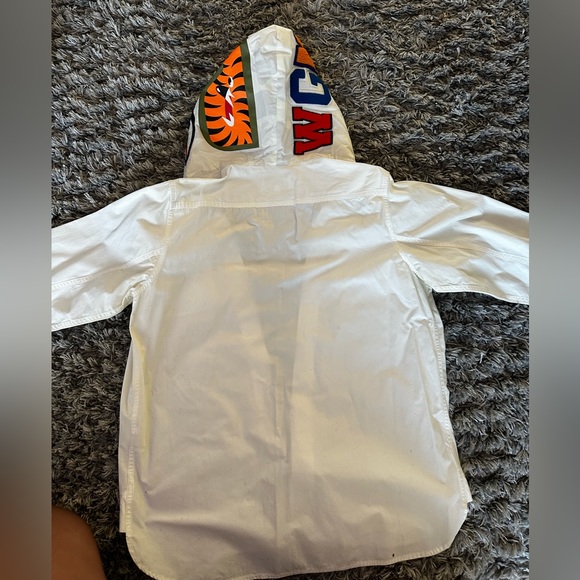 White Bape button up shirt size large - Picture 6 of 9